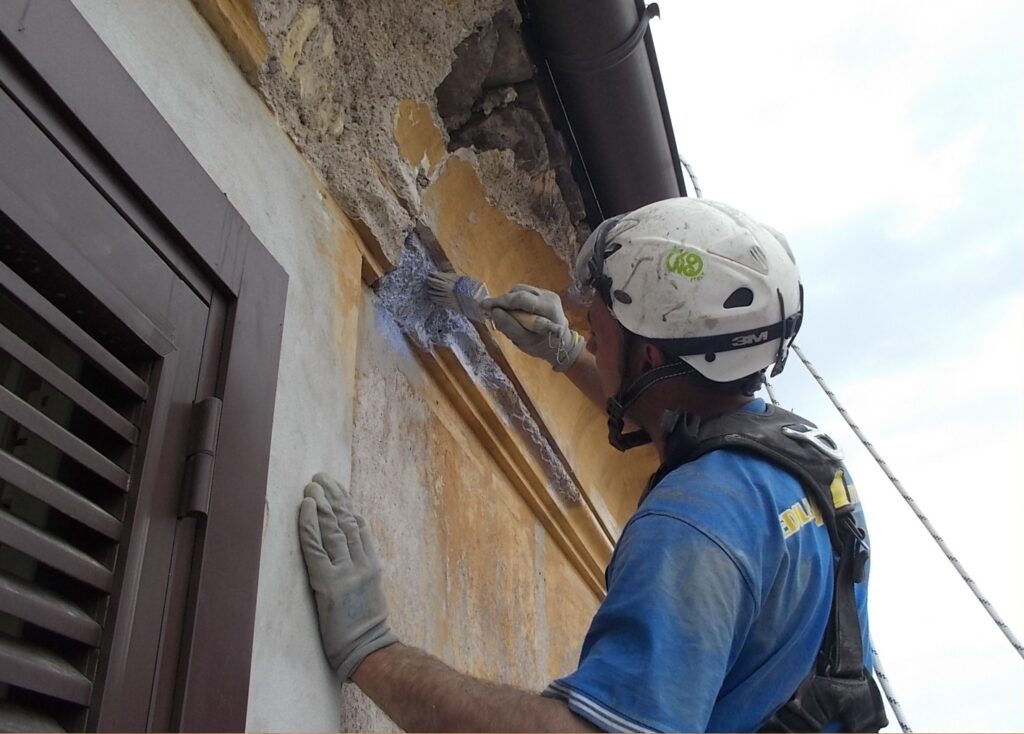 rénovation d'une façade extérieure